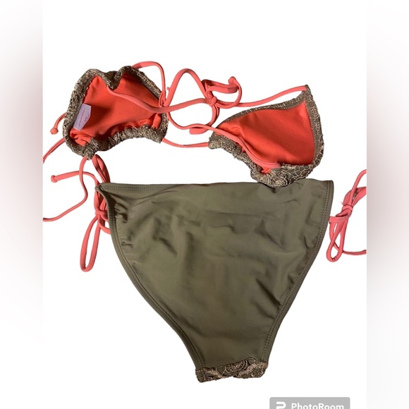 Xhiliration bikini olive green size s - Picture 2 of 6